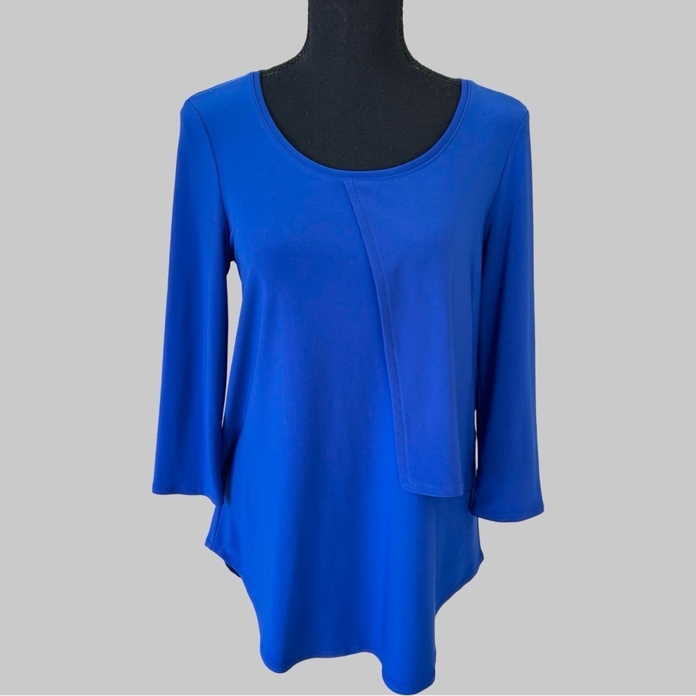 Joseph Ribkoff 3/4 Sleeve Round Hem Blouse Made in Canada
